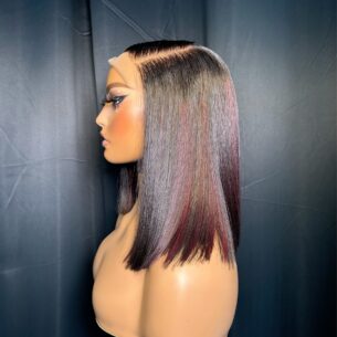 BURGUNDY HIGHLIGHT BOB
